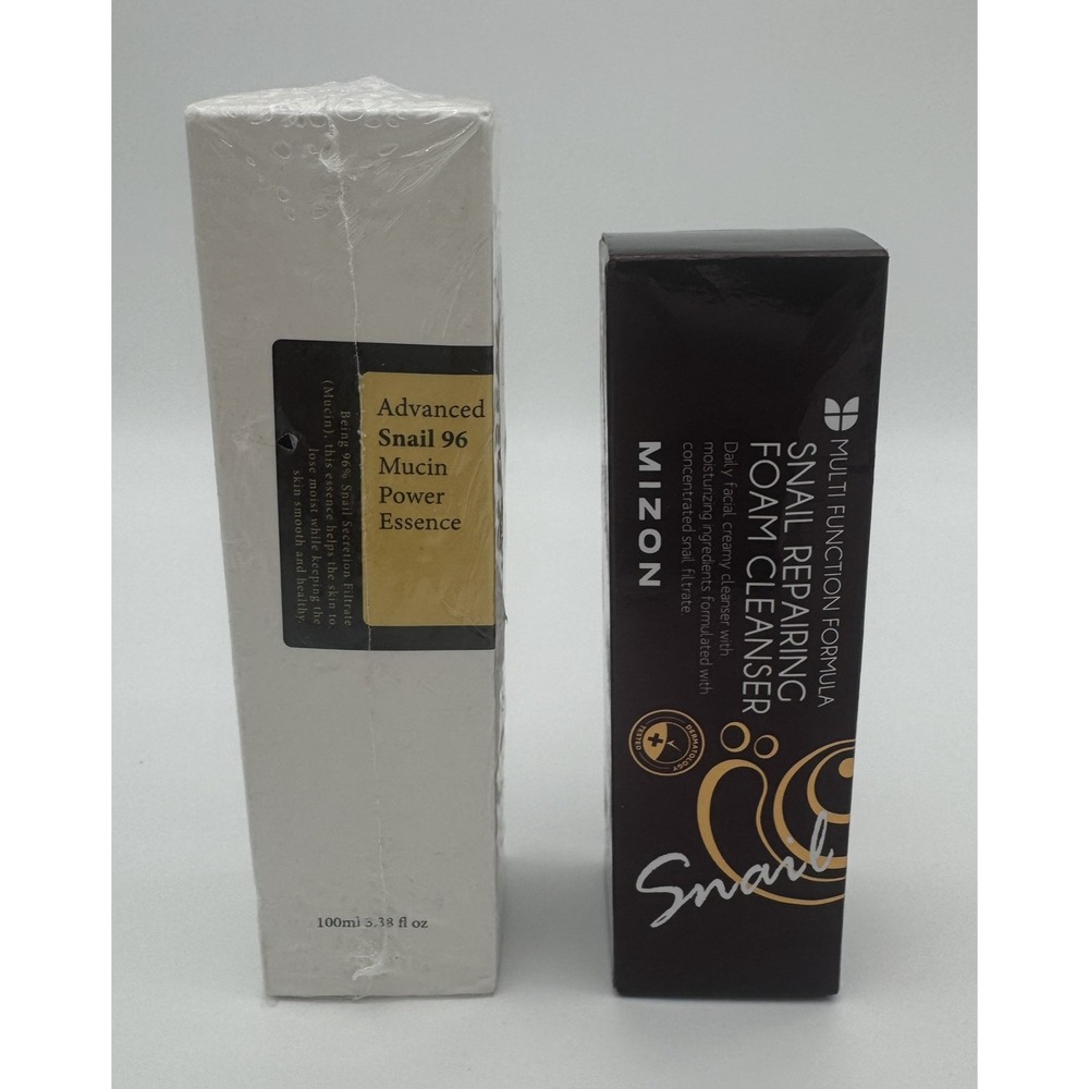 Mizon Snail‎ Repairing Foam Cleanser, Advanced Snail 96 Mucin Power Essence